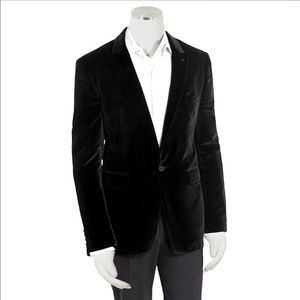 Cielo Black Velvet Modern Blazer